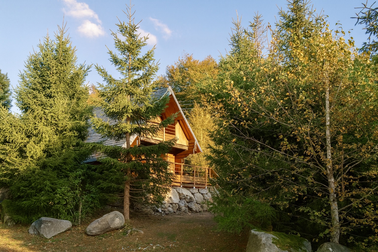 Le chalet en automne